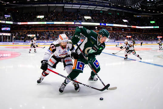 Malmö Redhawks Nichlas Hardt och Färjestads Joakim Nygård