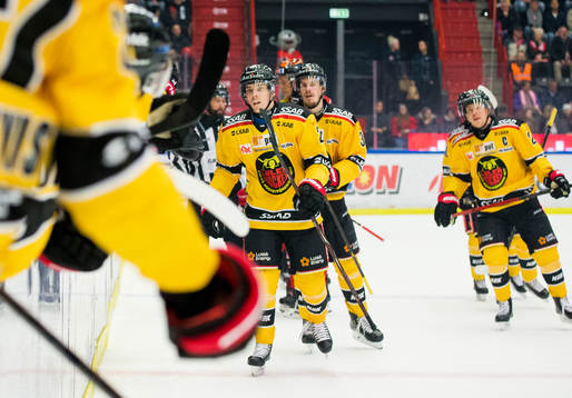 Jubel vid Luleås 0-1 mål