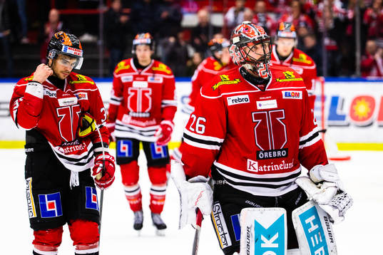 Örebros målvakt Stefan Steen deppar