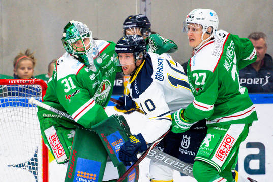 Rögles målvakt Ville Kolppanen och Jesper Williamsson