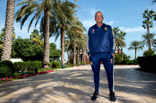 Sweden's head coach Janne Andersson