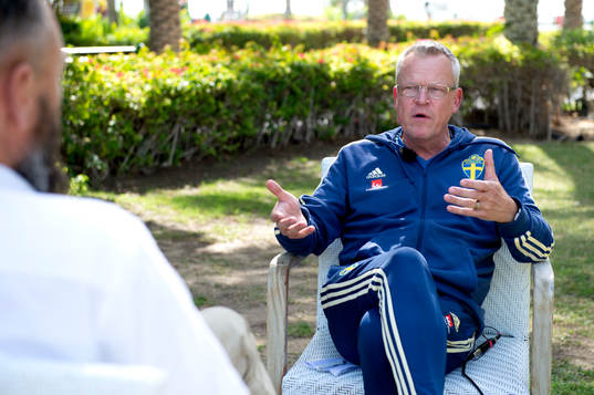 Sweden's head coach Janne Andersson