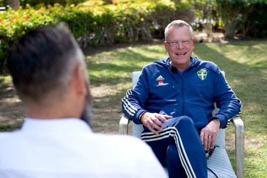 Sweden's head coach Janne Andersson