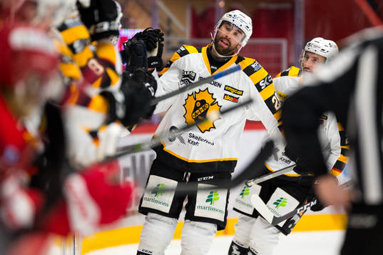 Skellefteås Johan Alm jublar