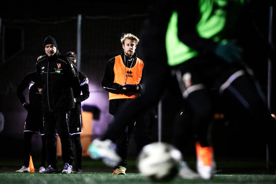 FC Trollhättans tränare William Lundin