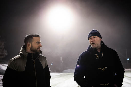 s ordförande Fadi Nano och Gunnilses klubbchef Tomas