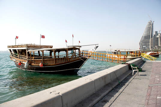 Fishing boat in Doha, Qatar, where the 2022 FIFA World Cup
