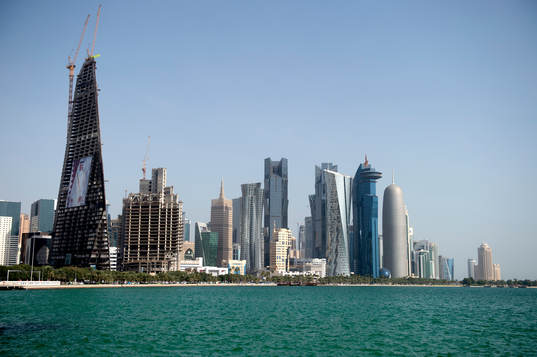 General view over Doha in Qatar, where the 2022 FIFA World