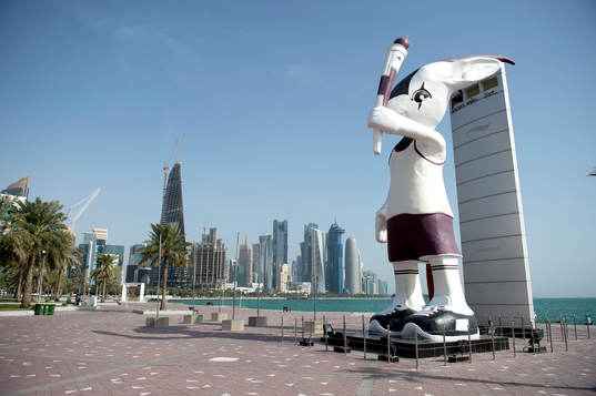 General view over Doha in Qatar, where the 2022 FIFA World