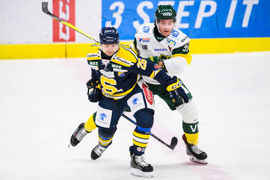 Södertäljes David Berg och Björklövens Marcus Jonsson