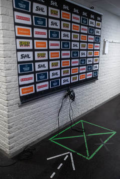 Intervju vägg på Talas Arena