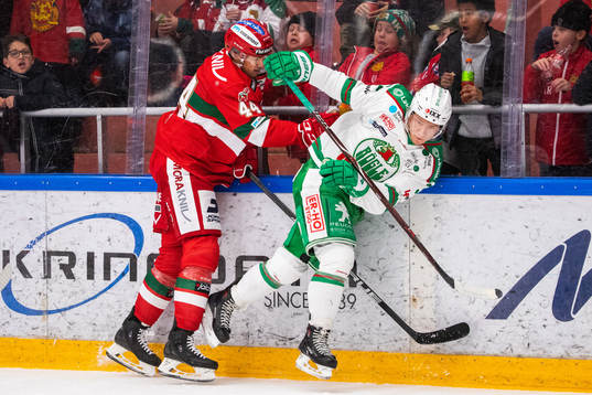 Moras Matej Stransky  och Rögles Daniel Bertov