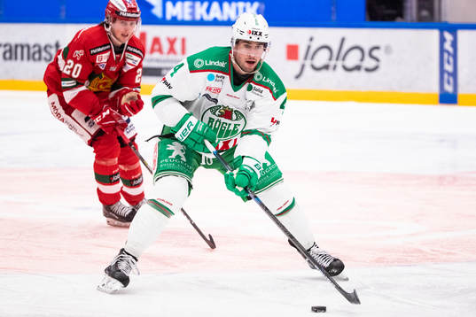 Rögles Kodie Curran och Moras Nils Carnbäck