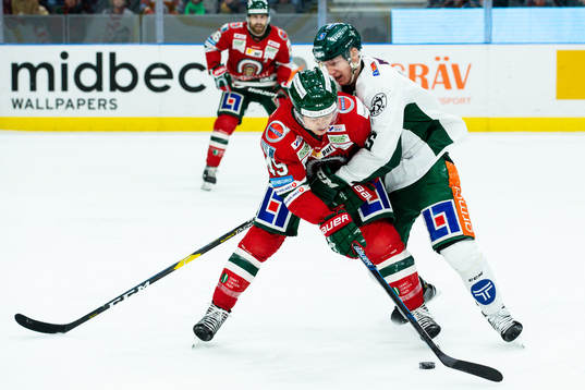 Frölunda Rhett Rakshani och Färjestads Gustav Rydahl