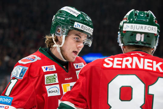 Frölundas Samuel Fagemo och Ryan Lasch