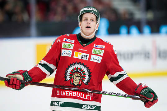 Frölundas Max Friberg deppar