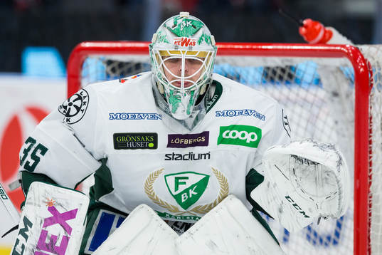 Färjestads målvakt Adam Werner