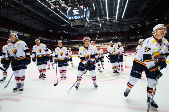 Djurgårdens spelare jublar