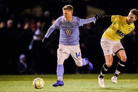 Malmö FFs Anders Christiansen och IFK Malmös Jesper Lantz
