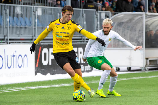 Frejs Alfred Sigemo och Hammarbys Simon Sandberg