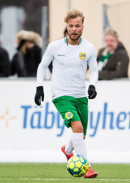 Hammarbys Sander Svendsen med bollen