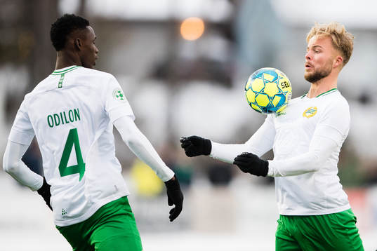 Hammarbys Kossounou Odilon och Sander Svendsen
