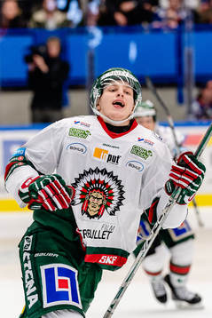 Frölunda Jacob Moverare jublar