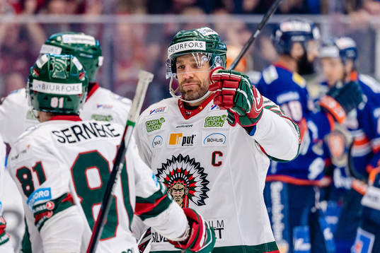 Frölunda Joel Lundqvist jublar
