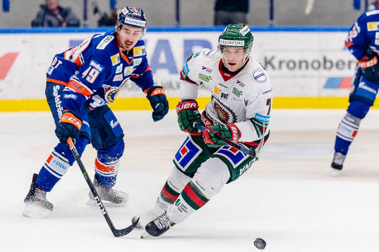 Frölunda Pathrik Westerholm och Växjös David Bernhardt