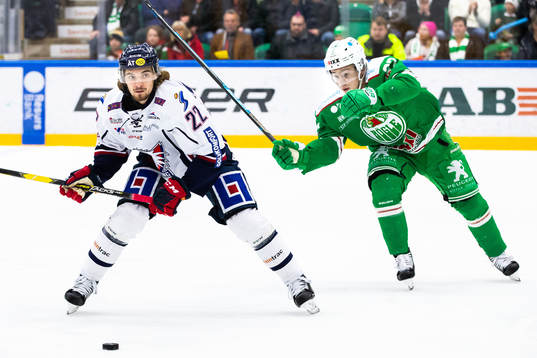 Linköpings Adam Brodecki och Rögles Lucas Elvenes