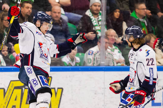 Linköpings Anton Karlsson jublar