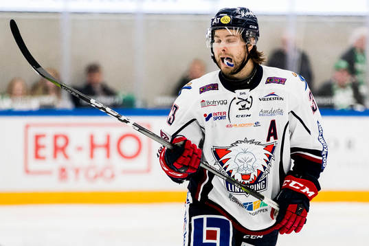 Linköpings Andrew Gordon deppar