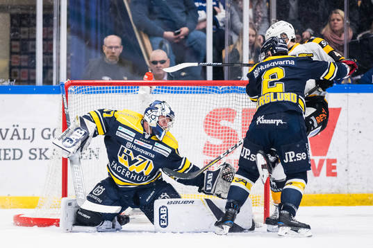 s målvakt Jonas Gunnarsson och Kristofer Berglund