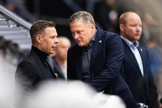 s assisterande tränare Nicklas Rahm och tränare Stephan