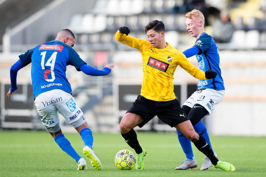 Norrbys Abdelrahman Saidi och Wilhelm Ärlig mot Häckens