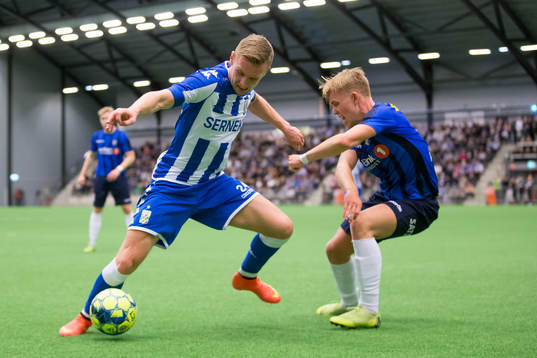 IFK Göteborgs Sebastian Ohlsson och Stabaeks Andreas