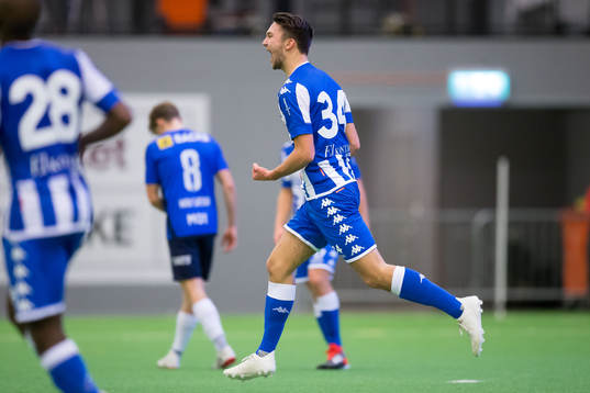 IFK Göteborgs Måns Saebbö jublar