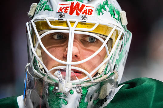 Färjestads målvakt Adam Werner