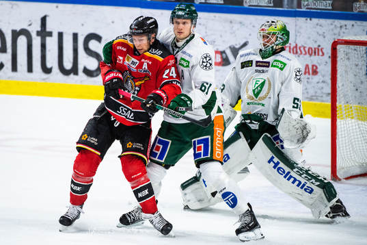 Luleås Johan Harju, Färjestads Johan Ryno och målvakt