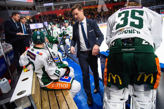 Färjestads tränare Johan Pennerborn