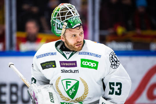 Färjestads målvakt Markus Svensson