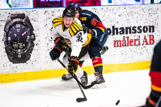Brynäs Adam Deutsch och Djurgårdens Axel Jonsson Fjällby