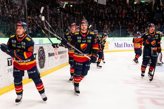 Djurgårdens Emil Bemström jublar