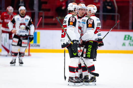 Malmö Redhawks Carl Persson och Tobias Ekberg