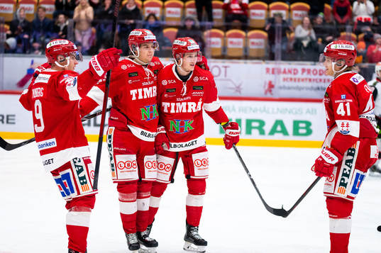 Timrås Rickard Palmberg, Filip Hållander, Alexander Falk