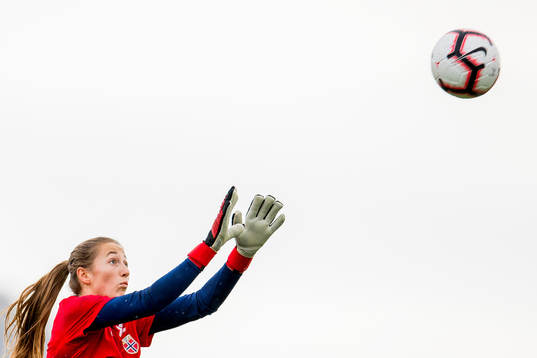 Goalkeeper Cecilie Fiskerstrand of Norway