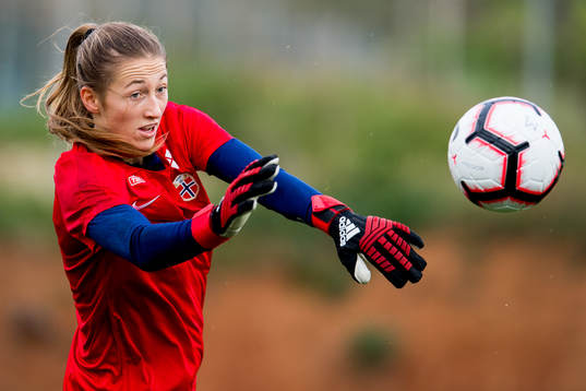 Goalkeeper Cecilie Fiskerstrand of Norway