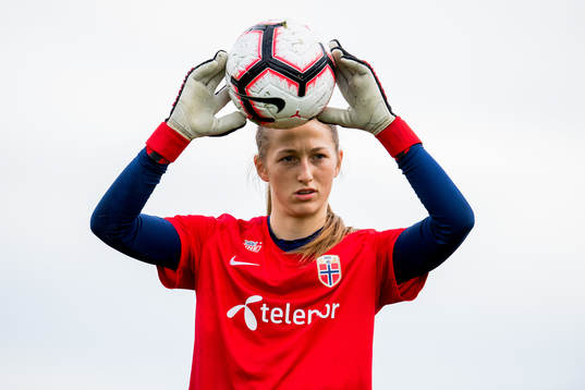 Goalkeeper Cecilie Fiskerstrand of Norway