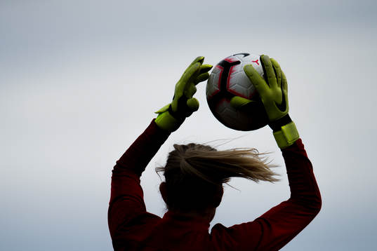 Goalkeeper Ingrid Hjelmseth of Norway