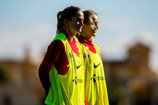 Ingrid Ryland and Amalie Eikeland of Norway